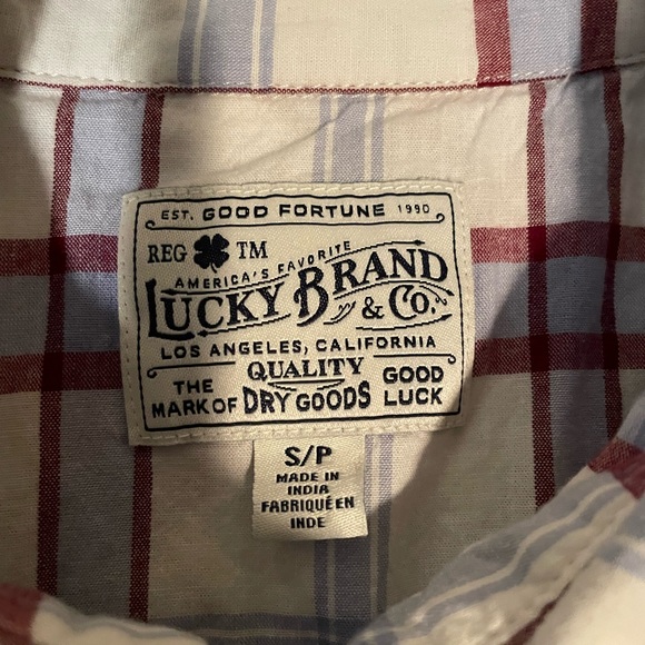 Lucky Brand short sleeve snap button shirt - Picture 3 of 4